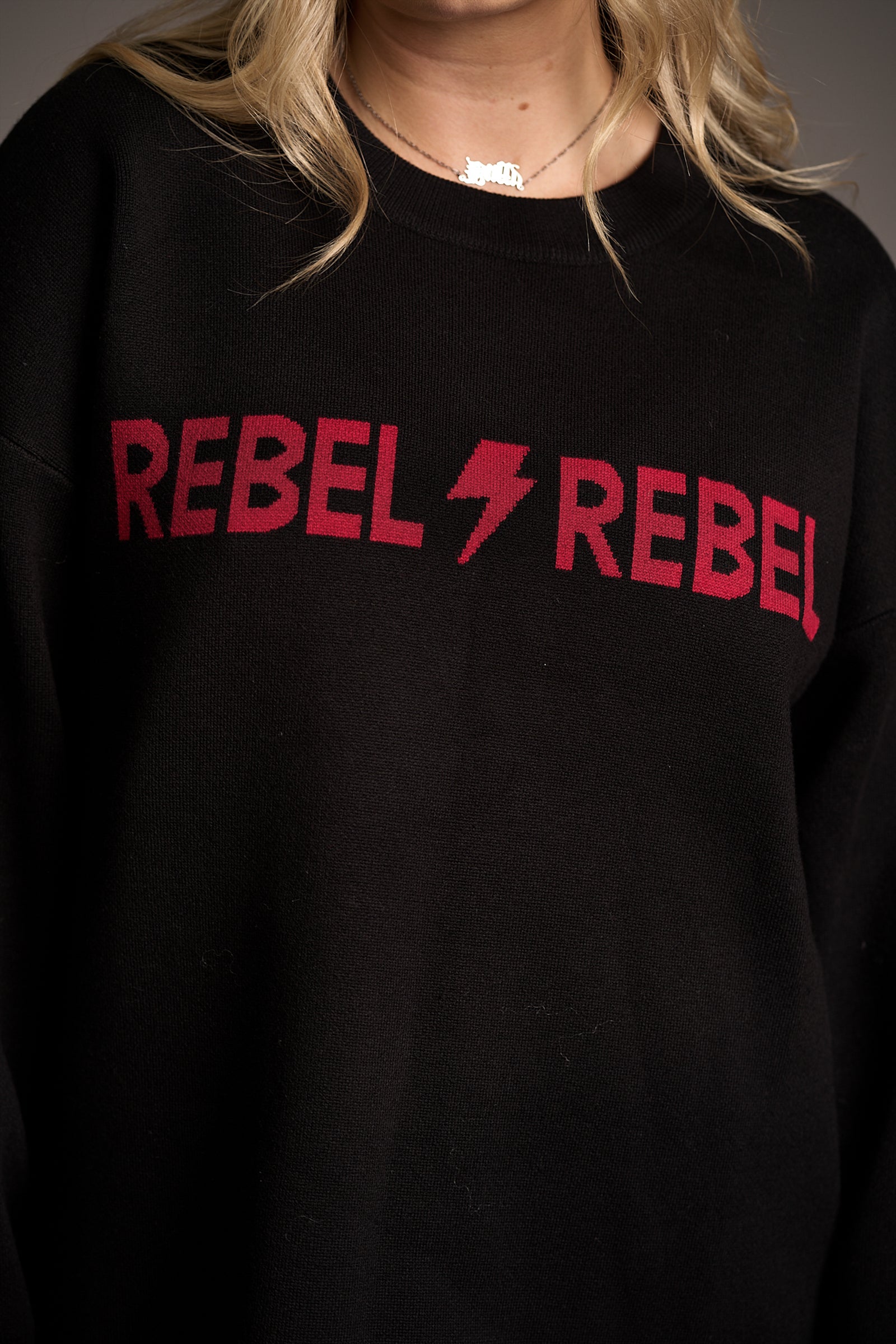 Rebel Rebel Red Knit Jumper