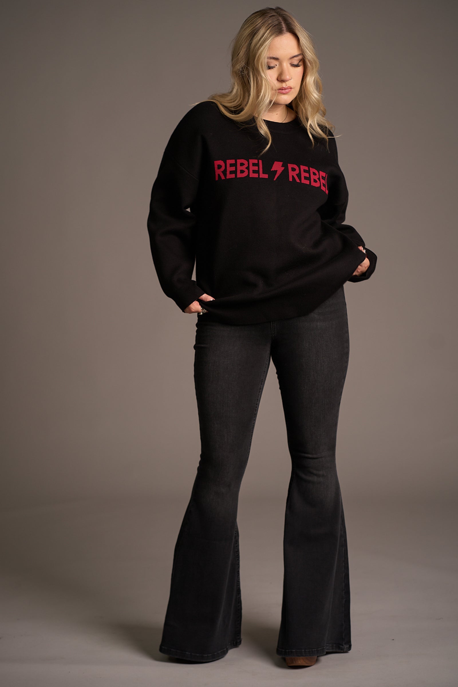 Rebel Rebel Red Knit Jumper