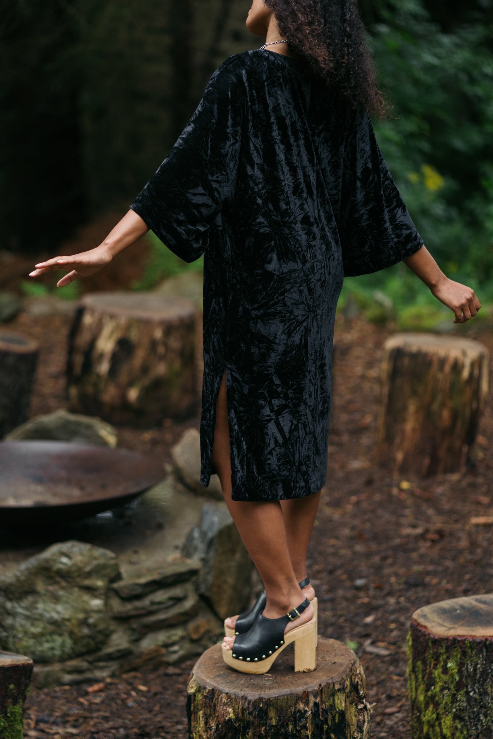 Rumours Velvet Midi Dress