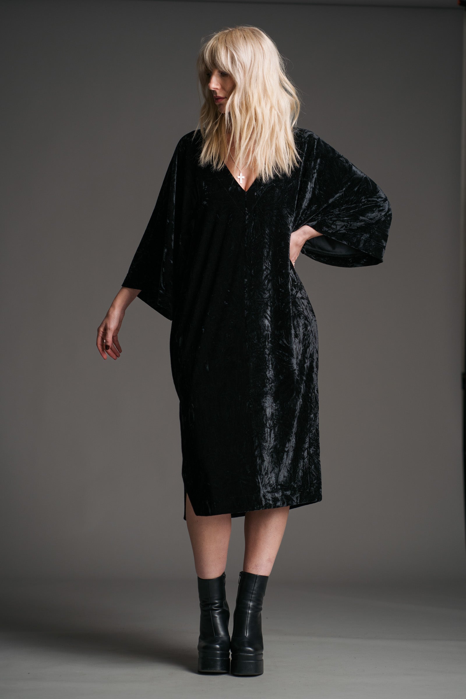 Rumours Velvet Midi Dress