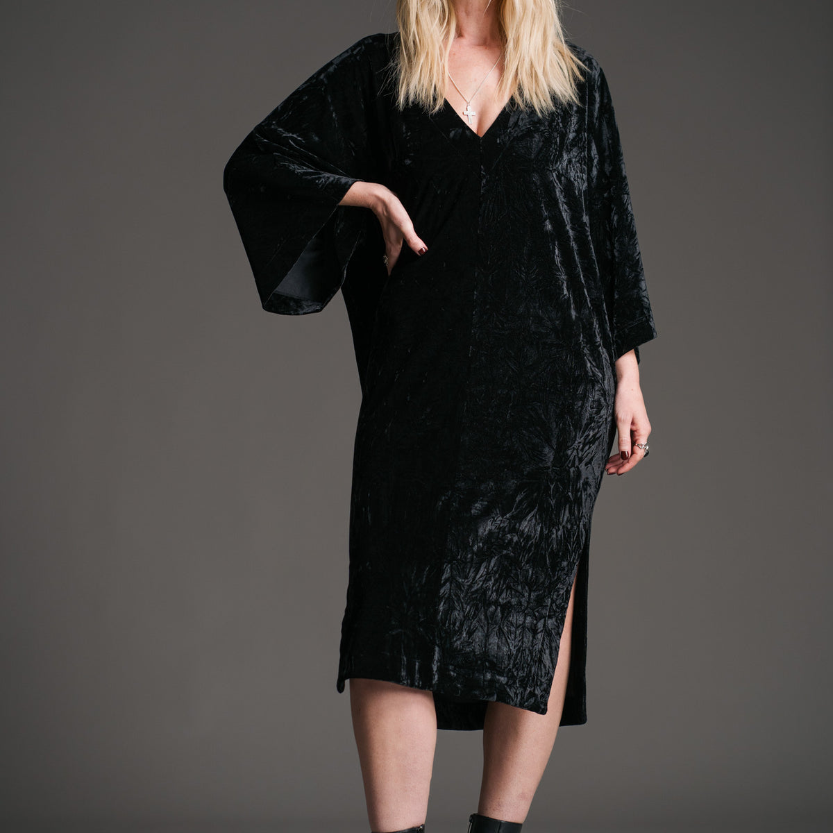 Rumours Velvet Bohemian Midi Dress