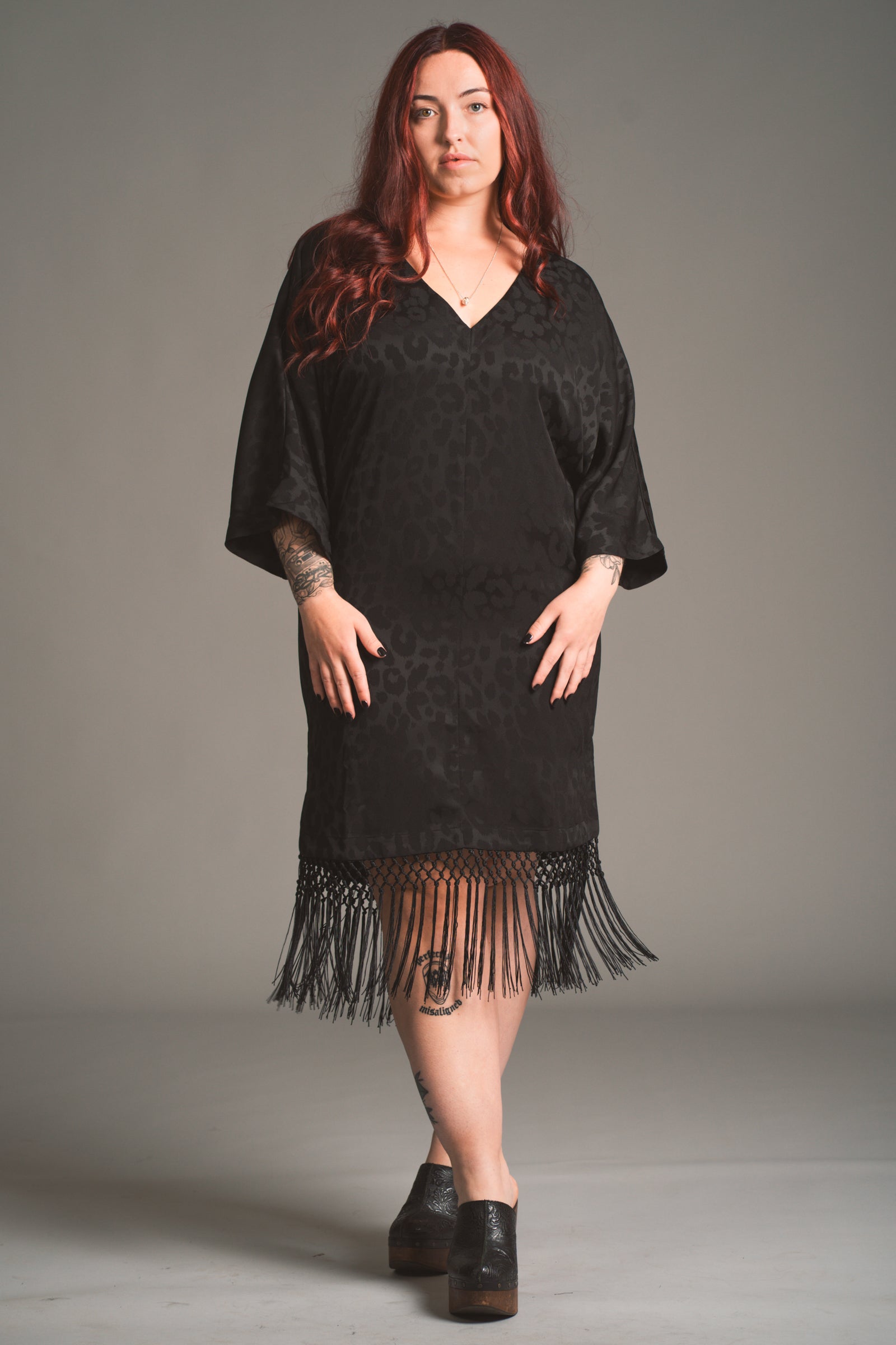 Sweet Emotion Fringed Kimono Dress 