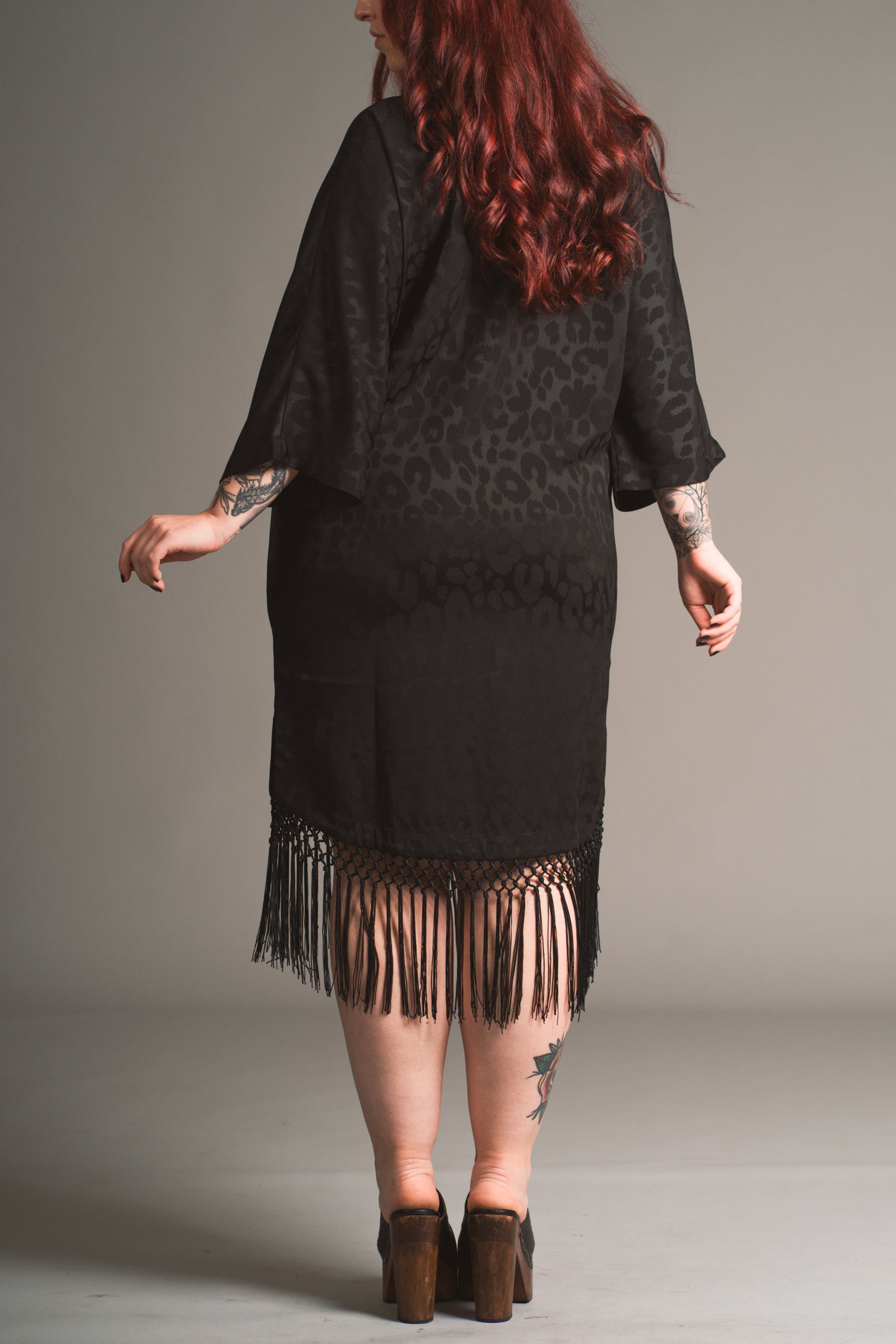 Sweet Emotion Fringed Kimono Dress 