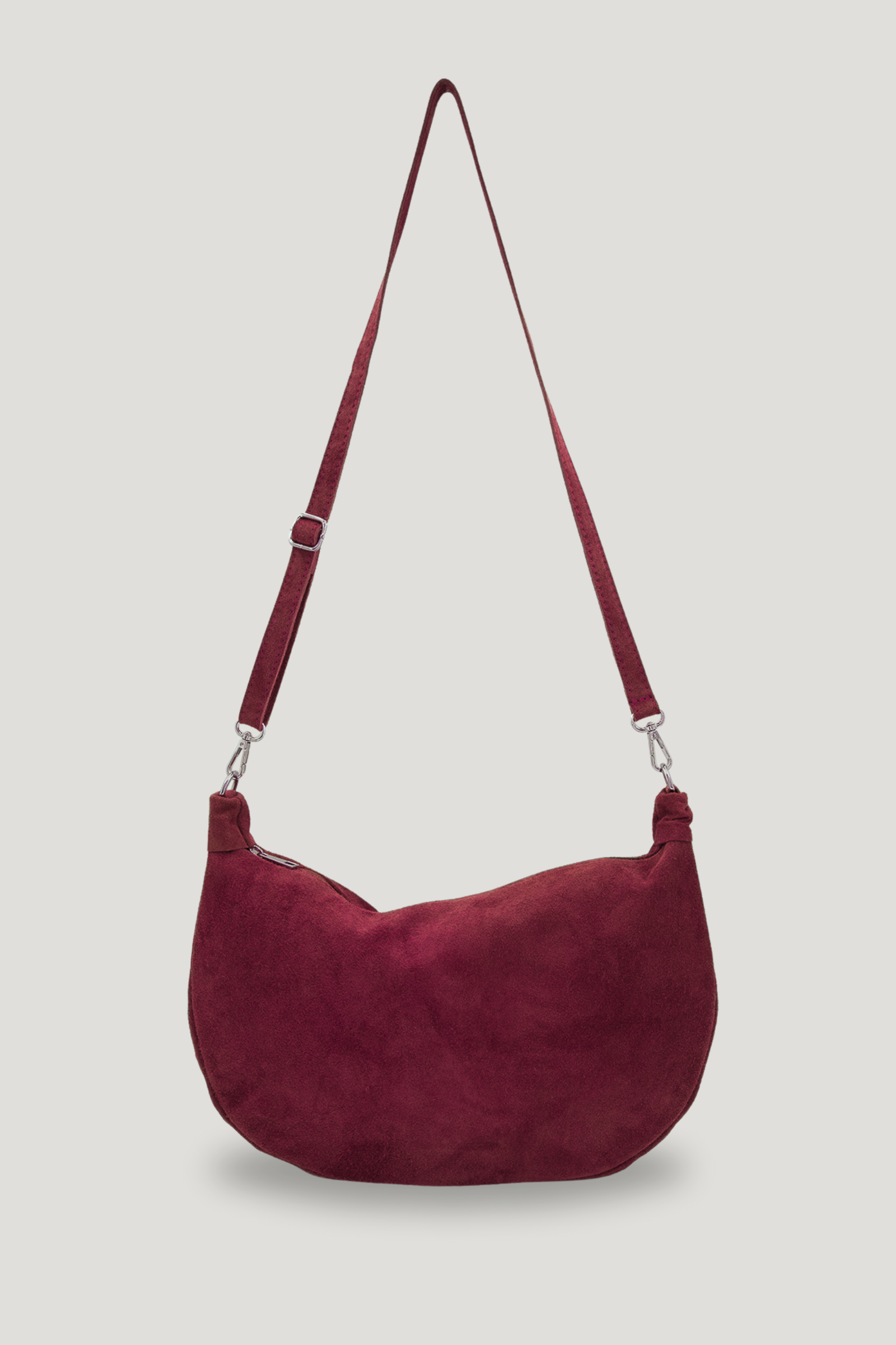 Sienna Oxblood Genuine Suede Sling Bag