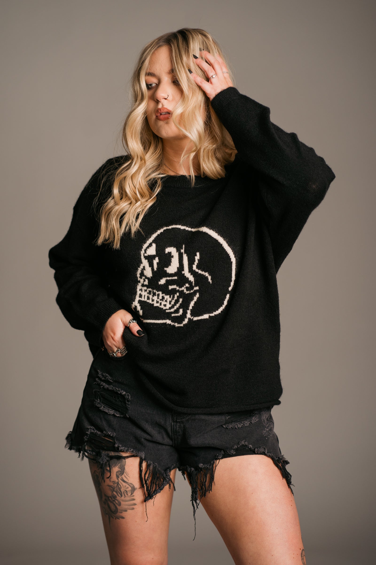 Skull Knit Jumper