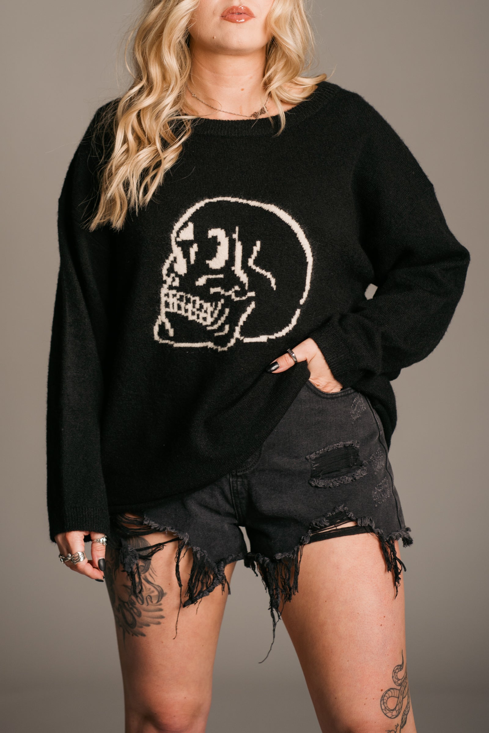 Skull Knit Jumper