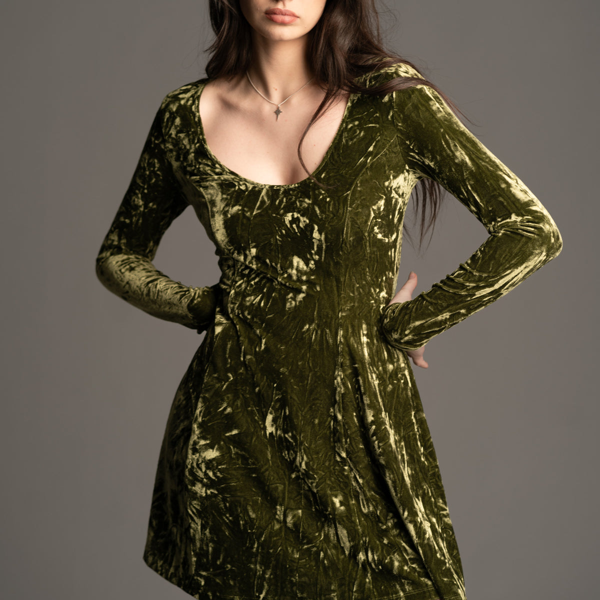 Sweet Jane Olive Crushed Velvet Mini Dress | As seen on Taylor Swift | Little Lies UK 22 Sweet Jane Olive Crushed Velvet Mini Dress | As seen on Taylor Swift | Little Lies UK 22