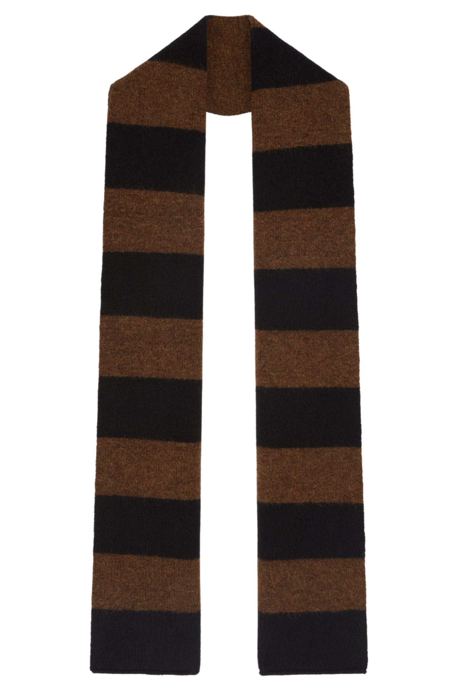 Kurt Tobacco Striped Scarf