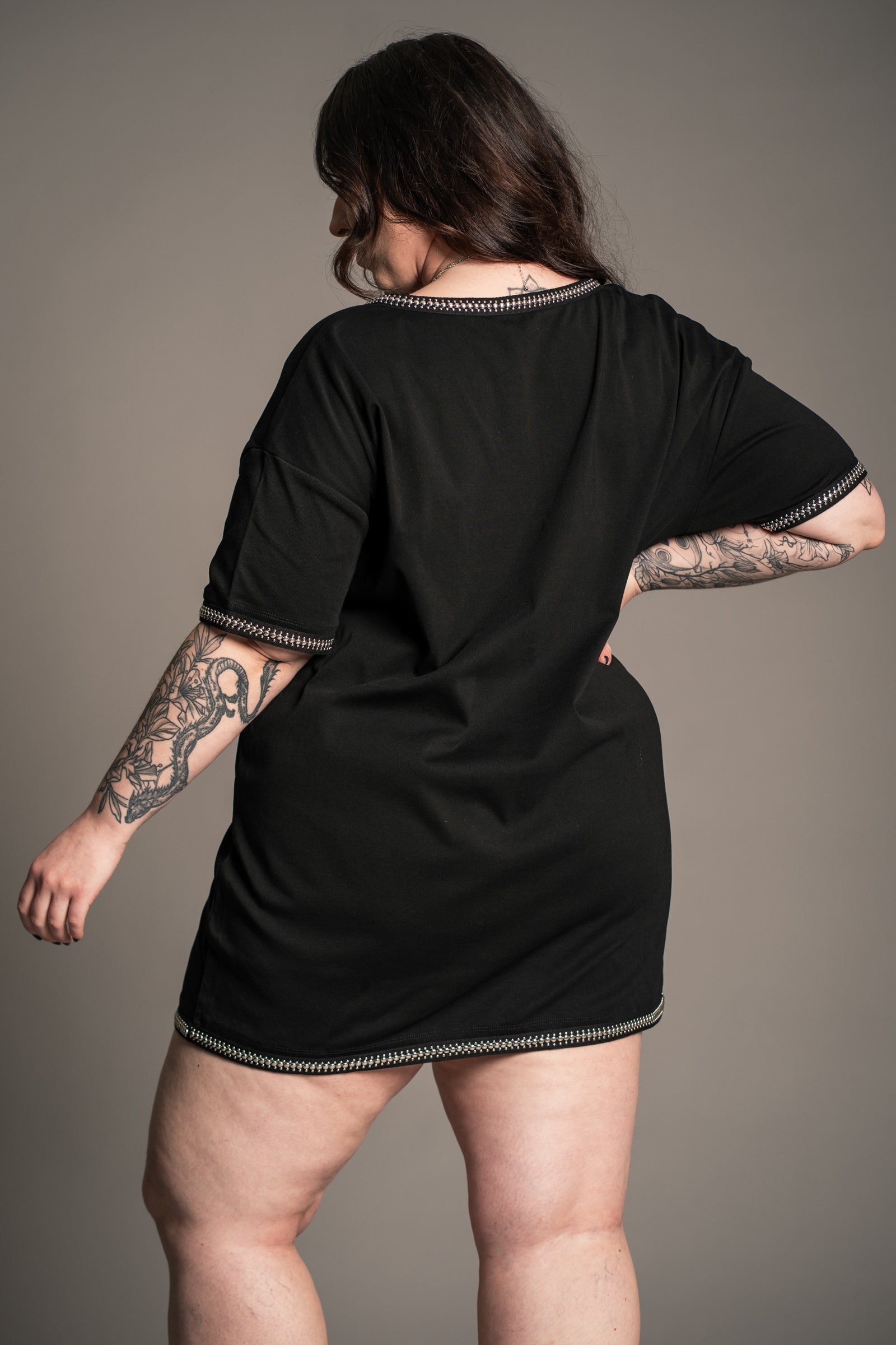 Ziggy Studded T-Shirt Dress