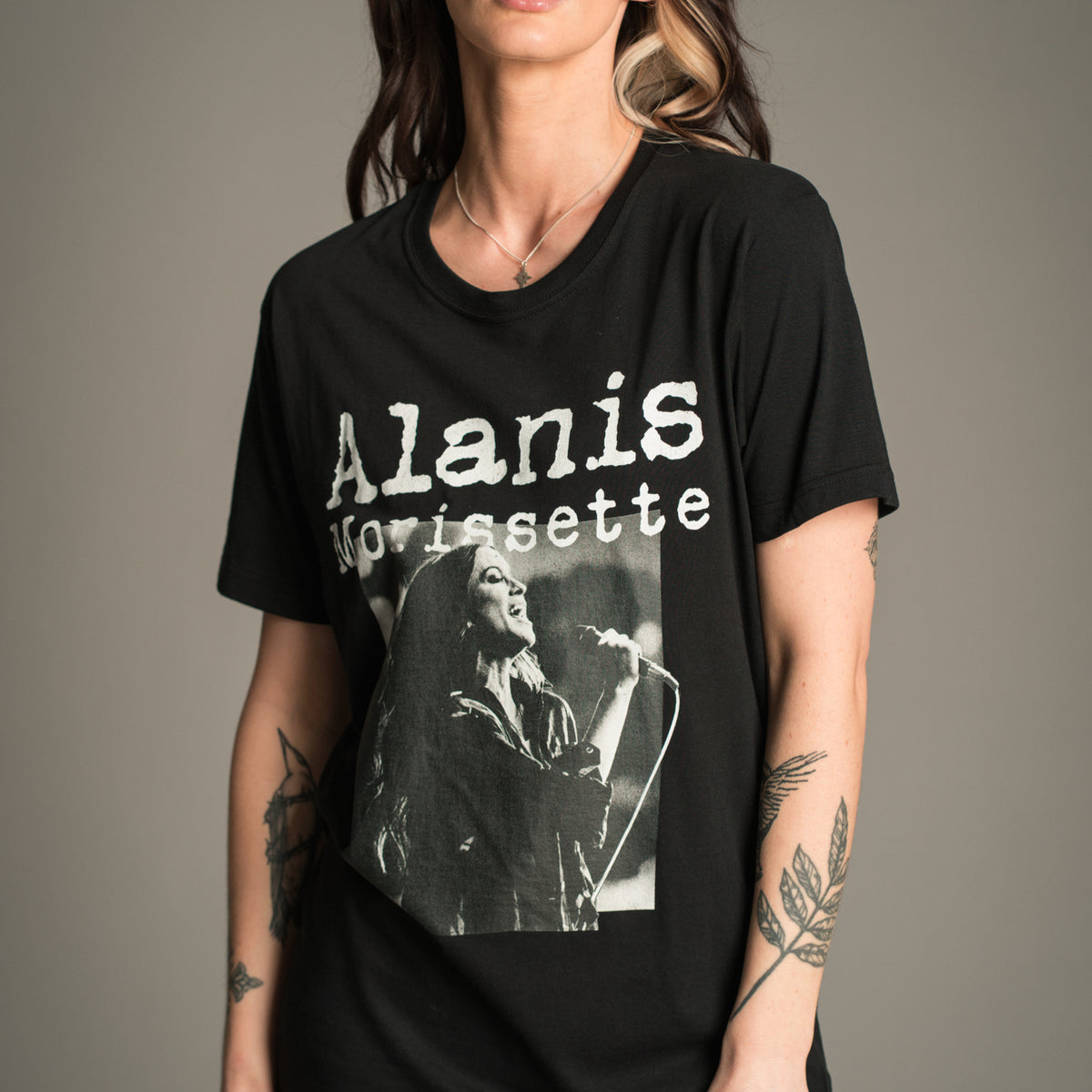 Alanis Morissette Black Band T-Shirt | Little Lies
