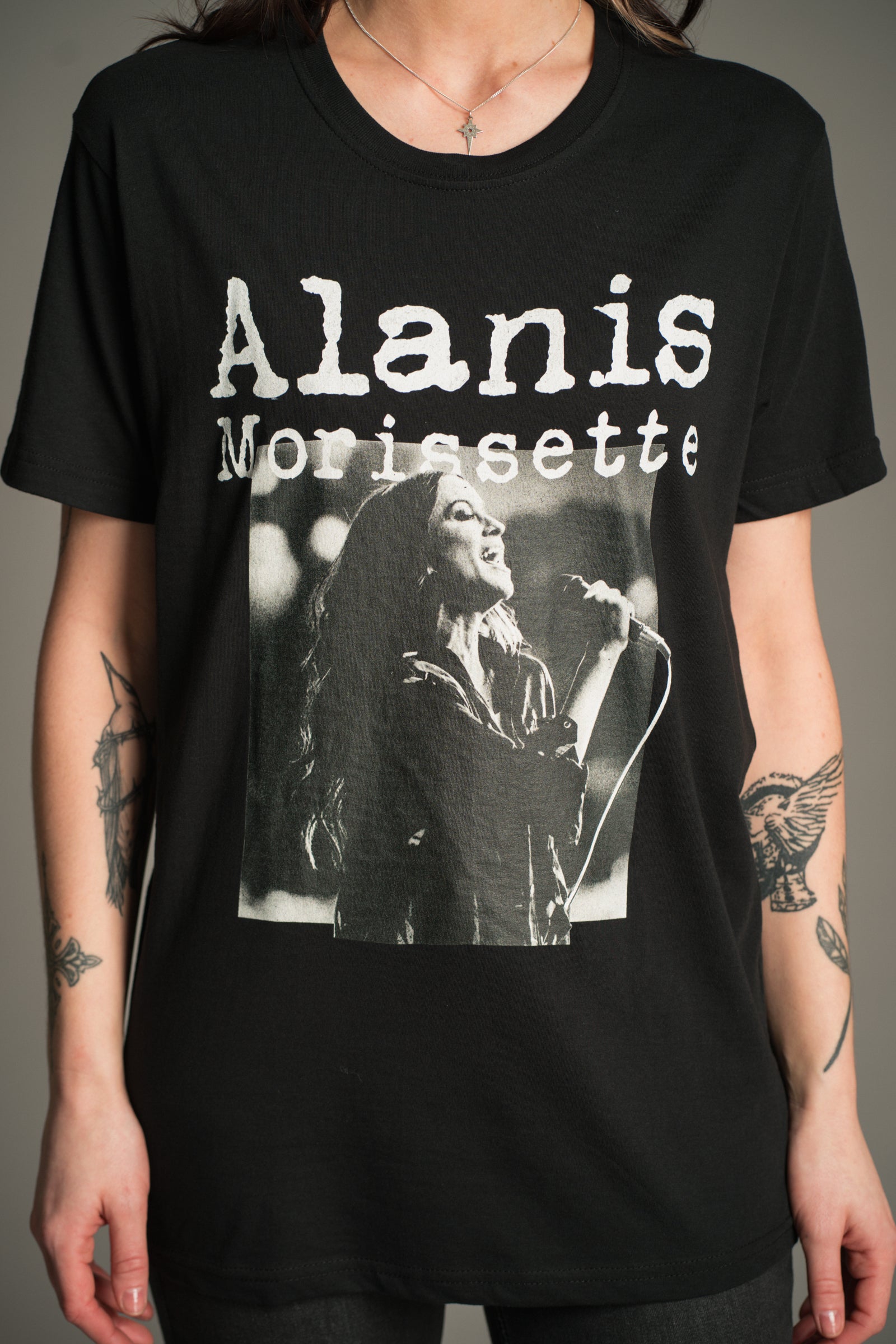 Alanis Morissette Black Band T-Shirt | Little Lies