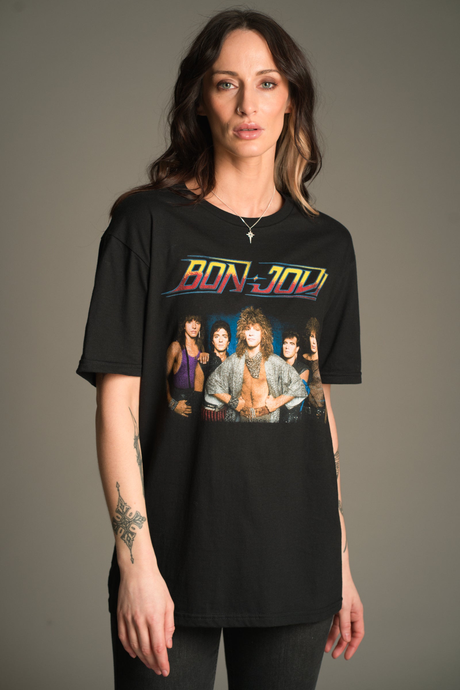 Bon Jovi '84 Tour Black T-Shirt | Little Lies