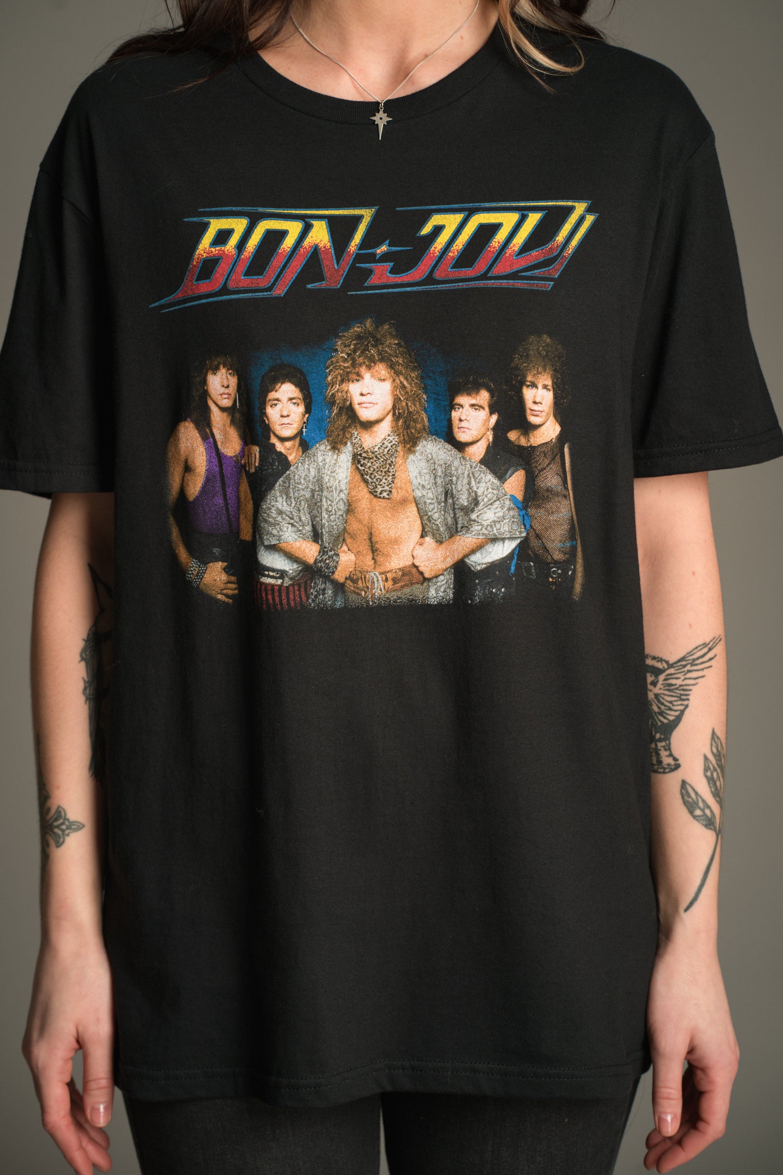 Bon Jovi '84 Tour Black T-Shirt | Little Lies