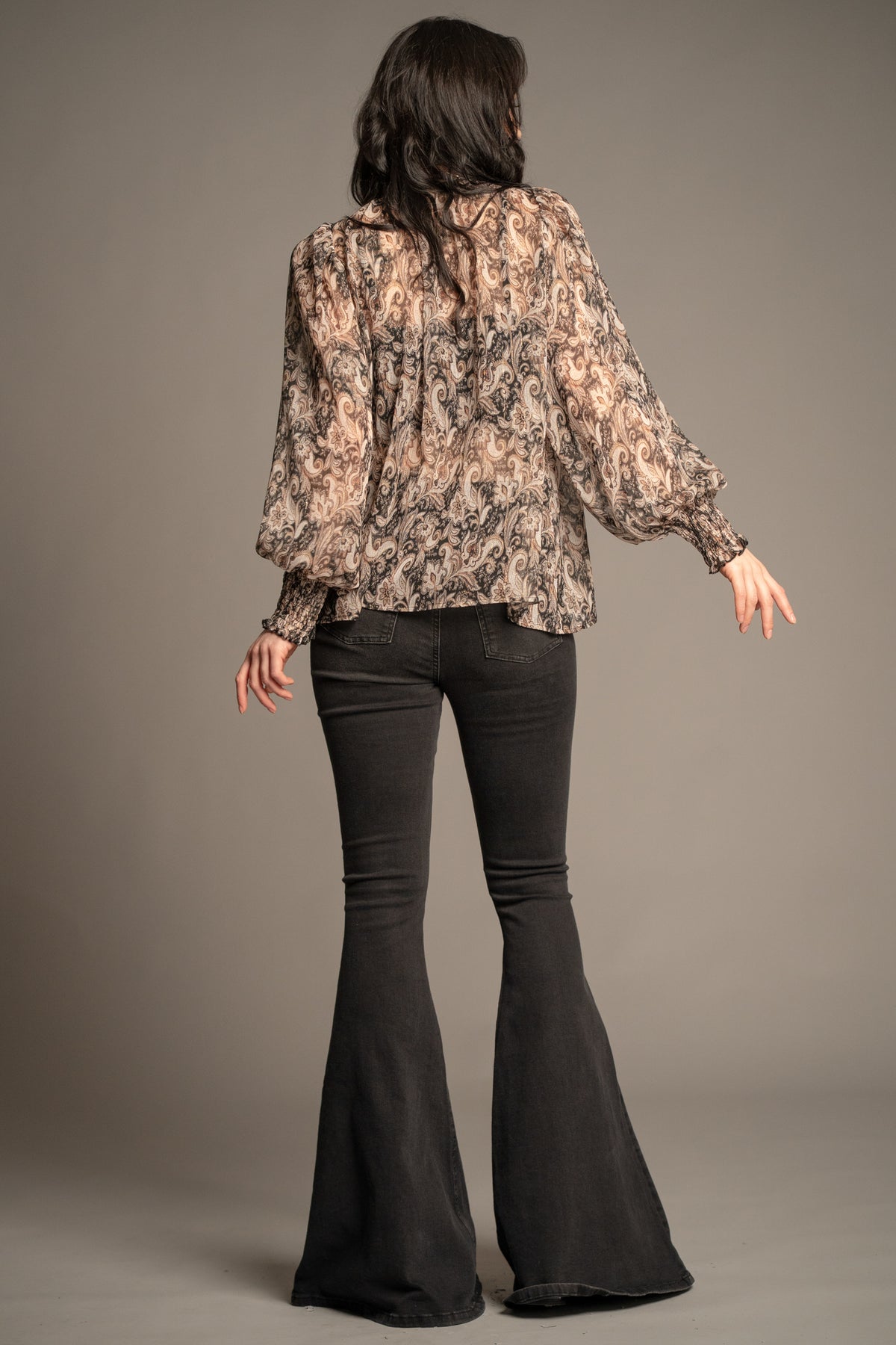Eleanor Paisley Smock Top