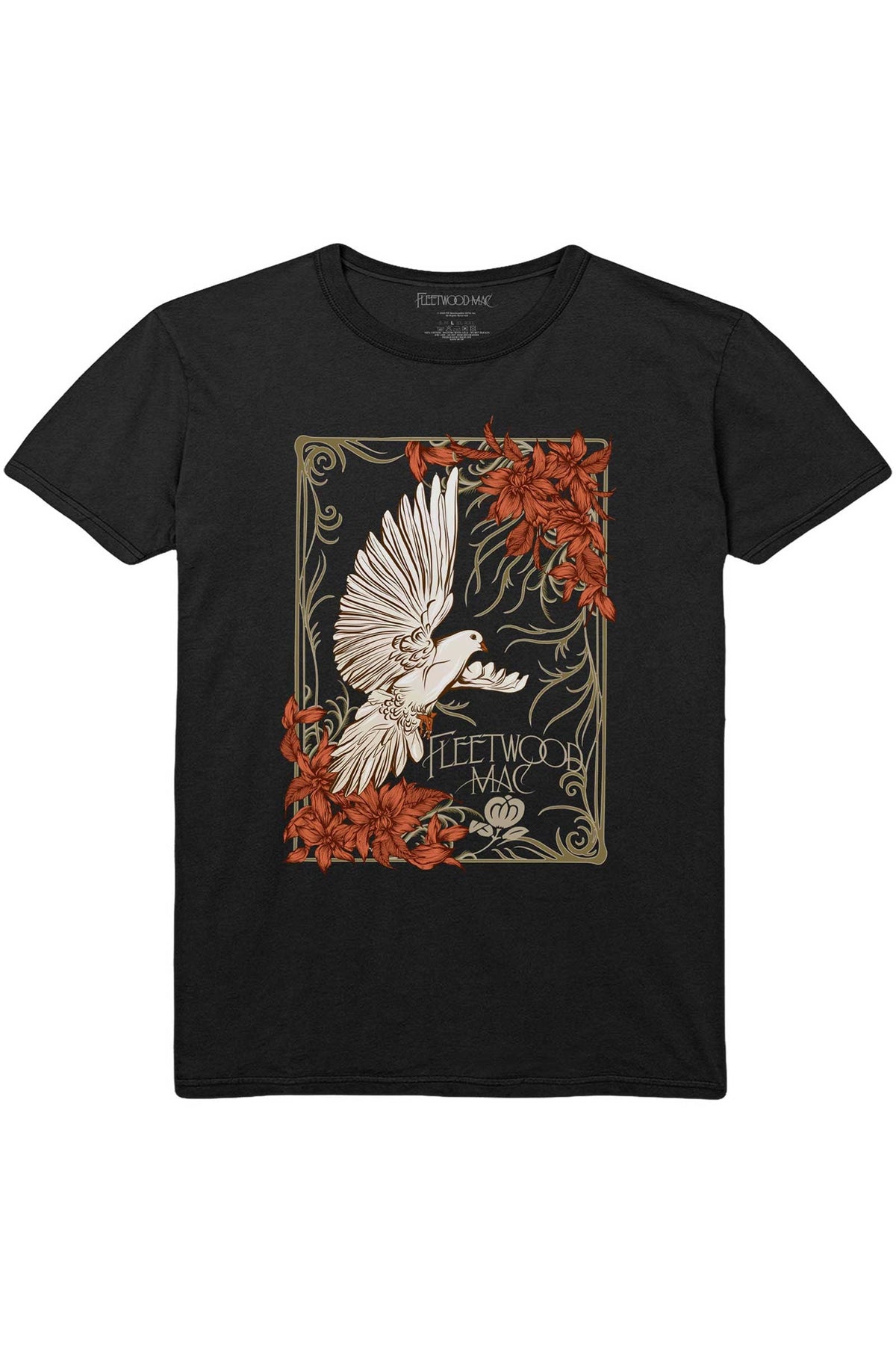 Fleetwood Mac Dove black band T-Shirt front product view