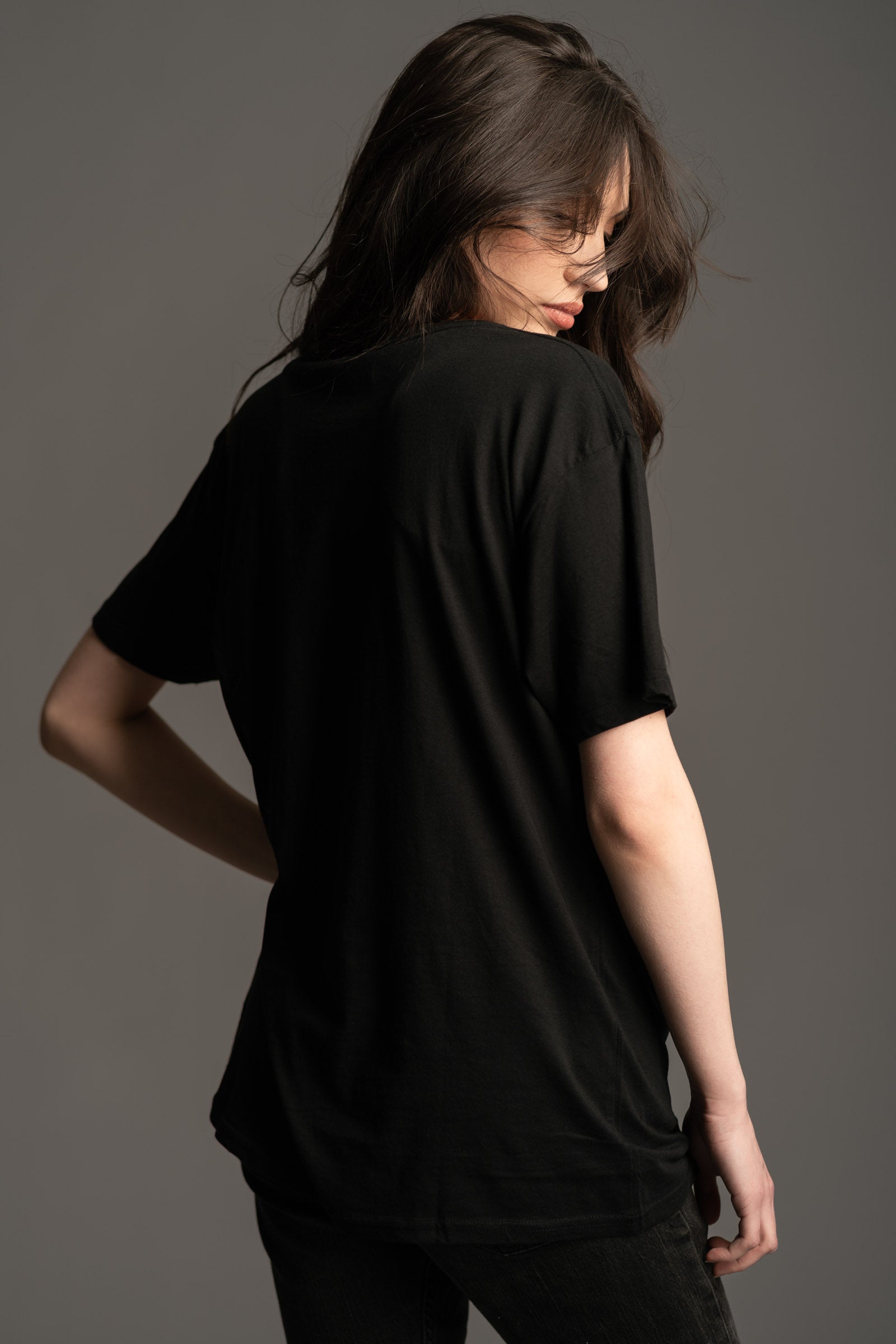 Back view of Fleetwood Mac Dove Band Tee in relaxed fit from Little Lies