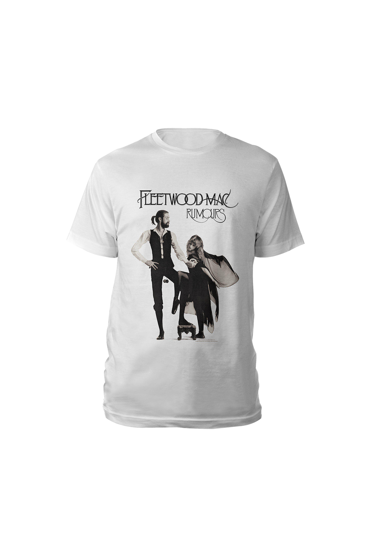 Fleetwood Mac Rumours White Band T-Shirt front product view