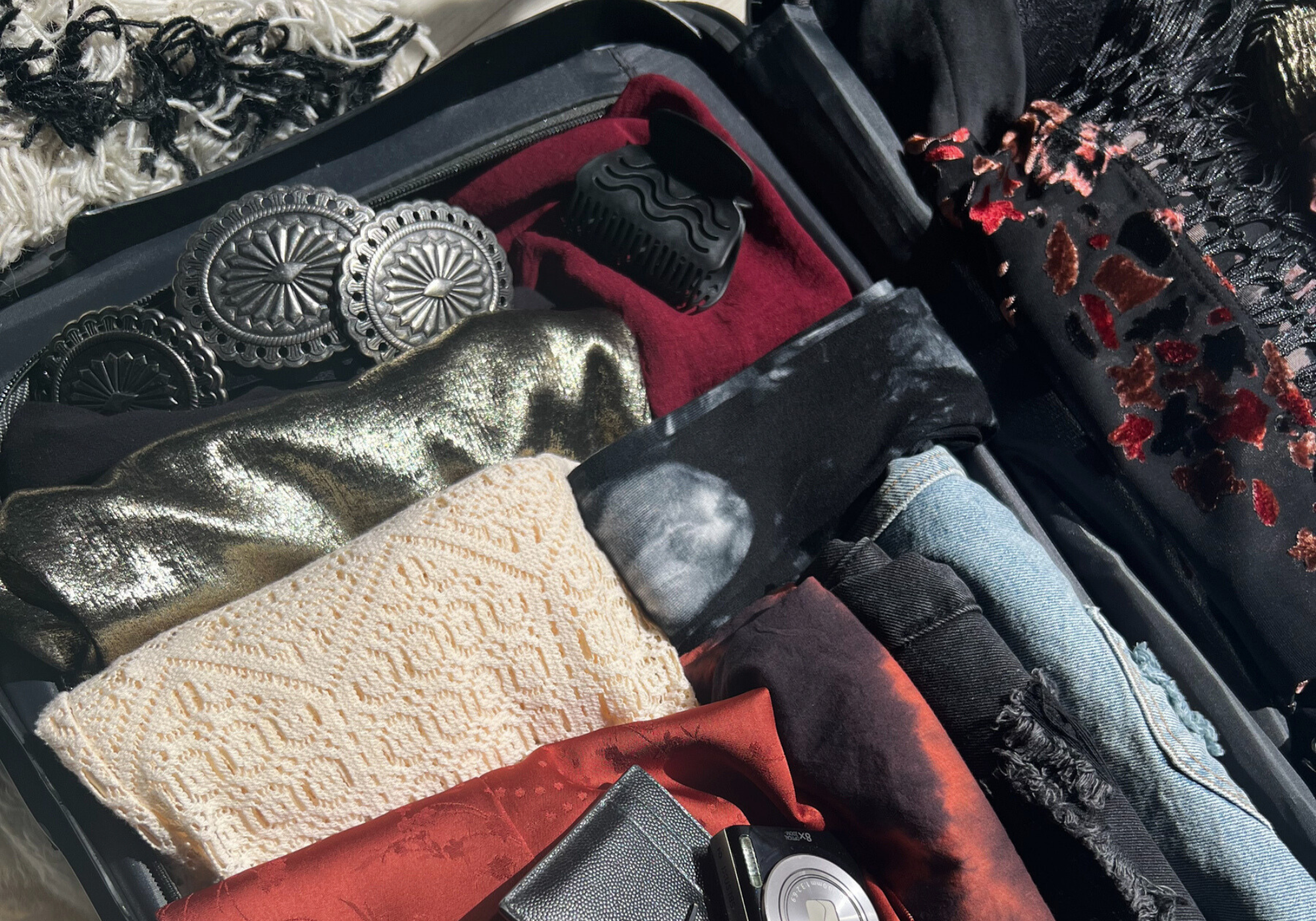 Suitcase full of Little Lies pieces. Summer, Holiday, Destination Dressing. 