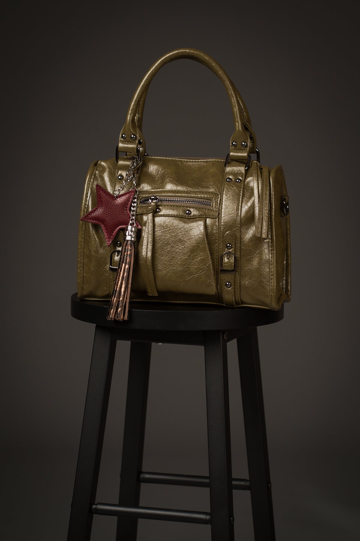 Taylor Olive Faux Leather Bag
