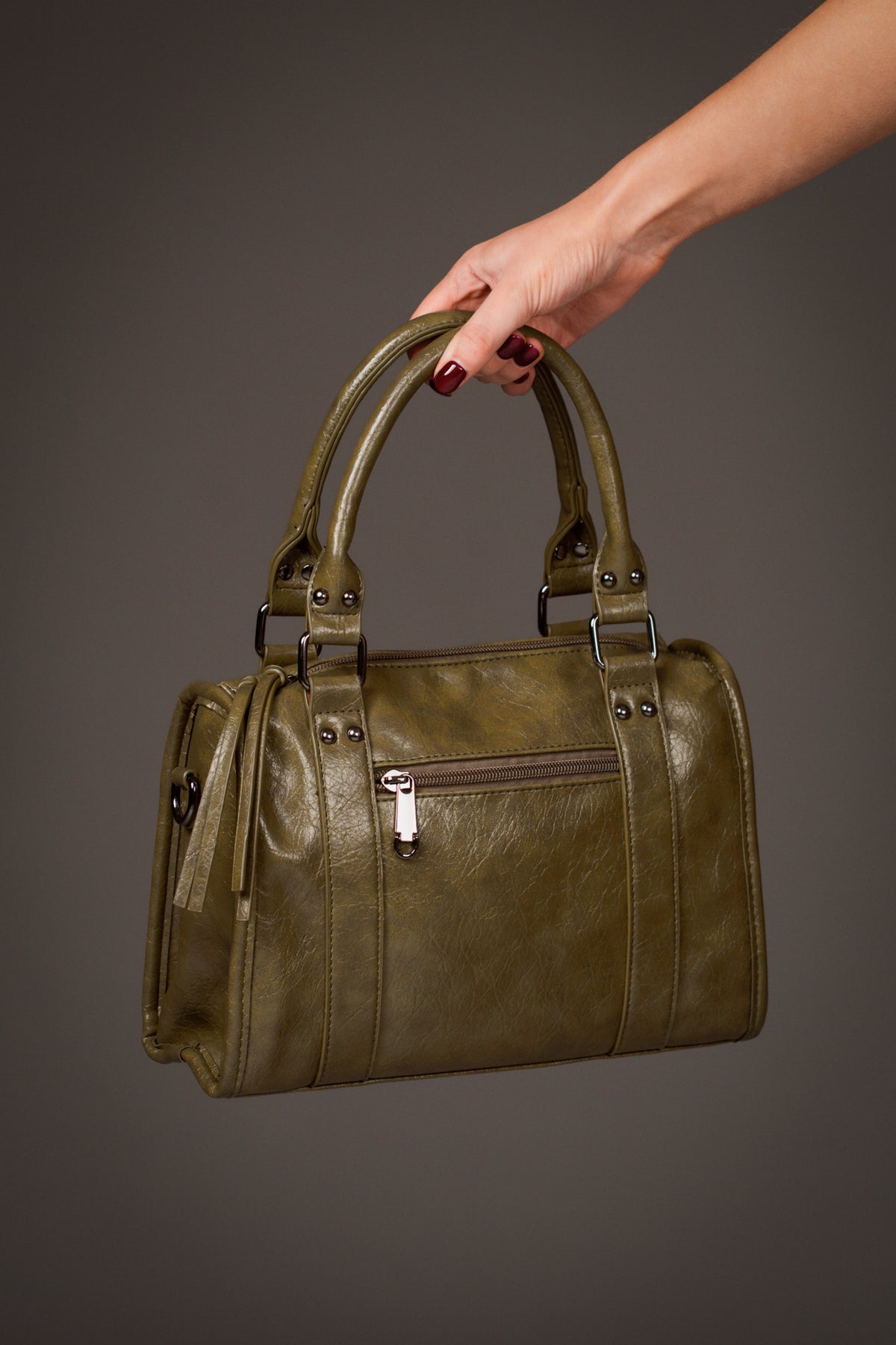 Taylor Olive Faux Leather Bag