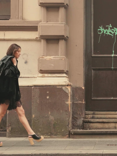 Little Lies Summer 26 collection campaign banner featuring the Zoe Black lace trim Co-ord