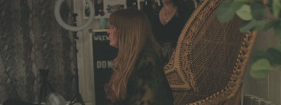 Behind the scenes of the Little Lies autumn collection campaign featuring inspiration boards, creative storytelling, on-set modelling and vintage rock-and-roll influences