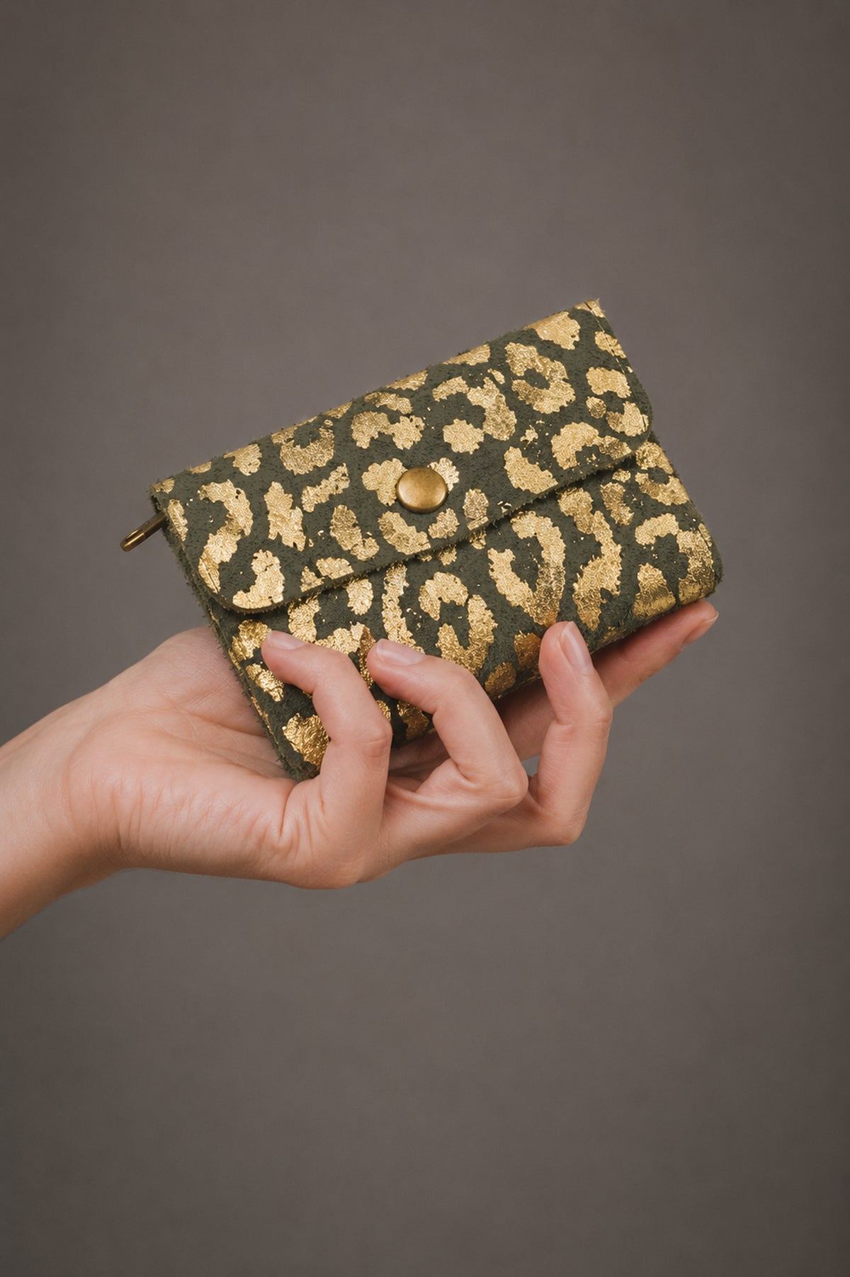 Sage Genuine Suede Purse
