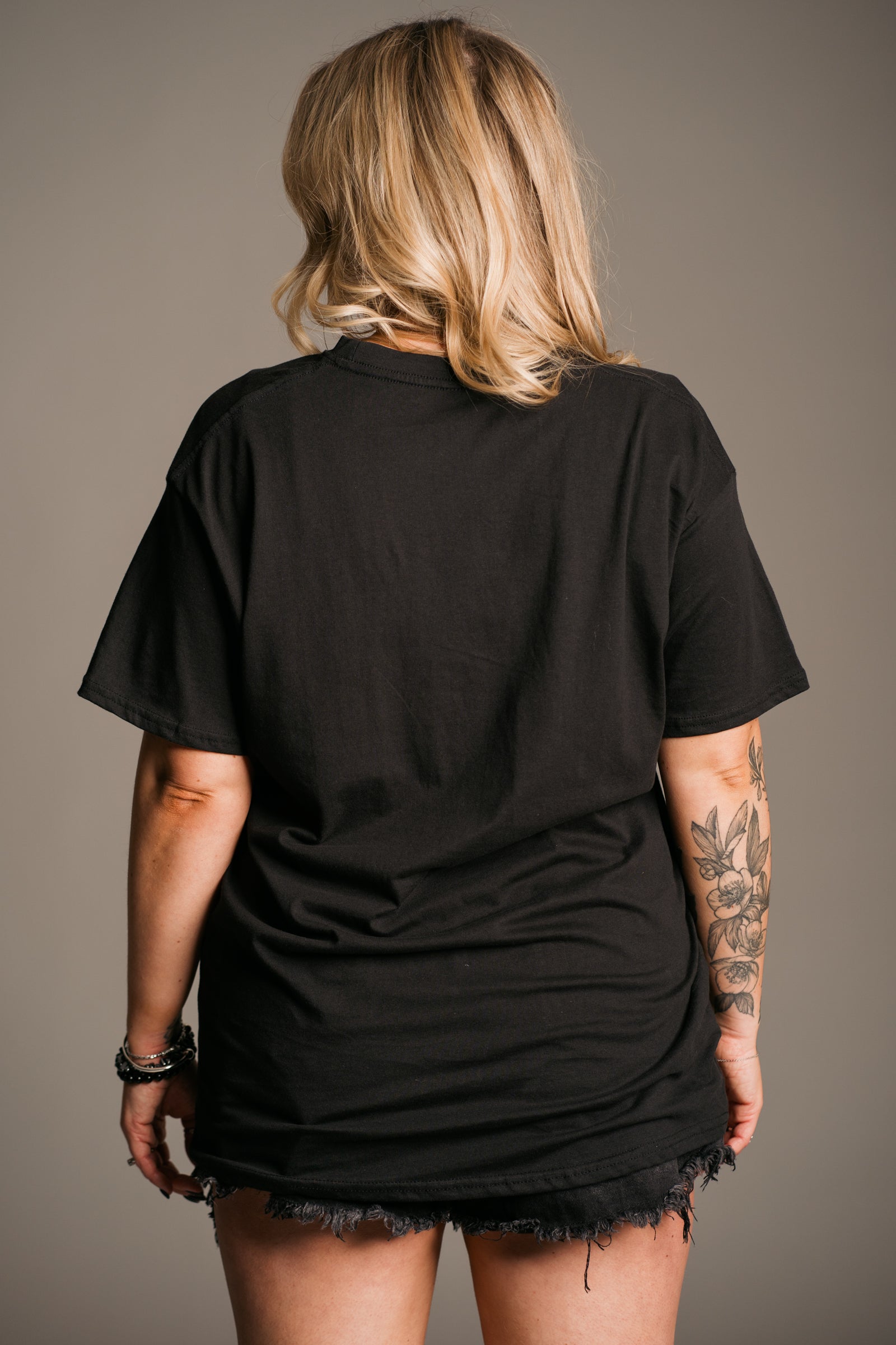 Back view of Siouxsie and the Banshees Band Tee in relaxed fit from Little Lies