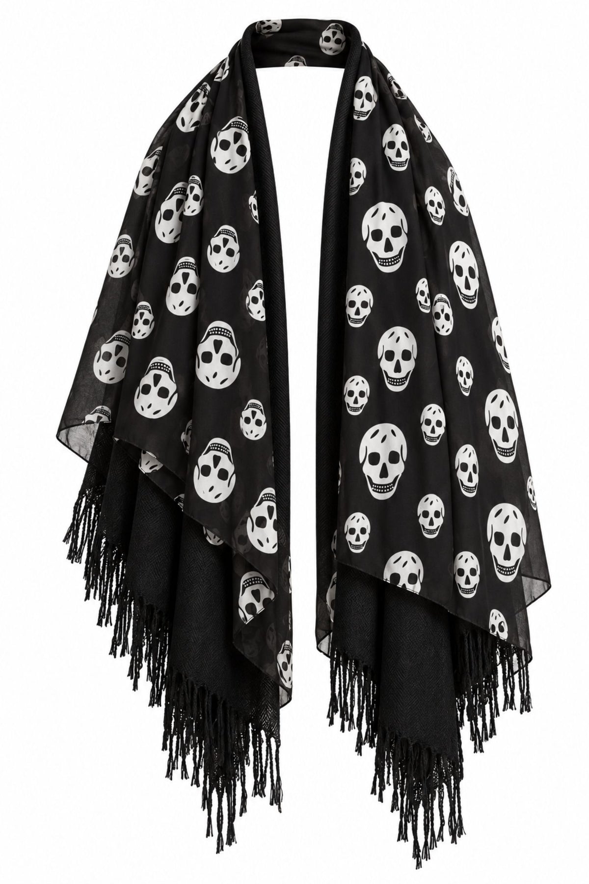 Double Layered Skull Scarf