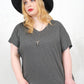 Gimme Danger Grey Slouch Tee