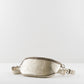 Lennox Gold Crossbody Bag - Gold genuine leather crossbody bag with an adjustable strap and zip closure