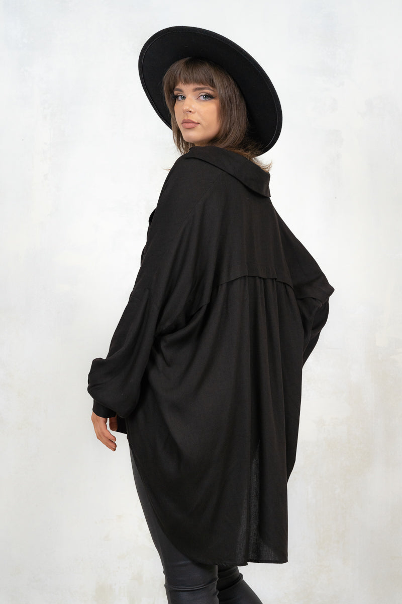 Heaven and Hell Black Oversized Shirt