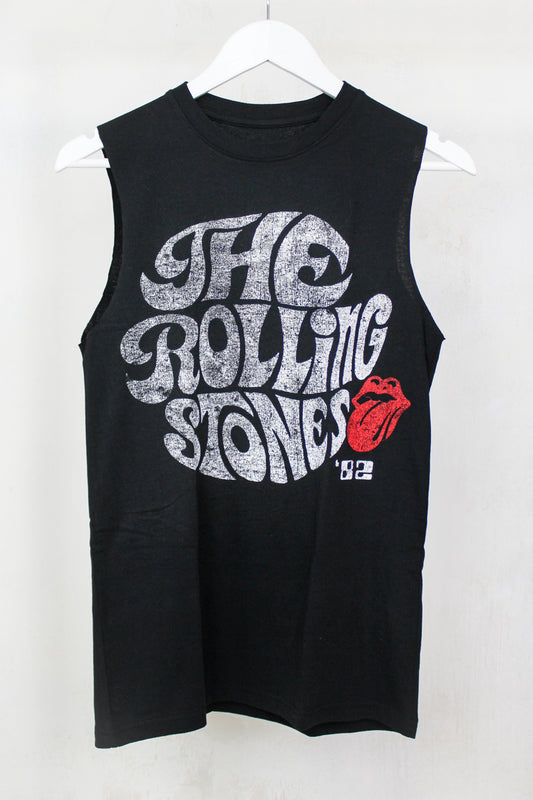 Rolling Stones '82 Vest  - Black Rolling Stones band tee vest