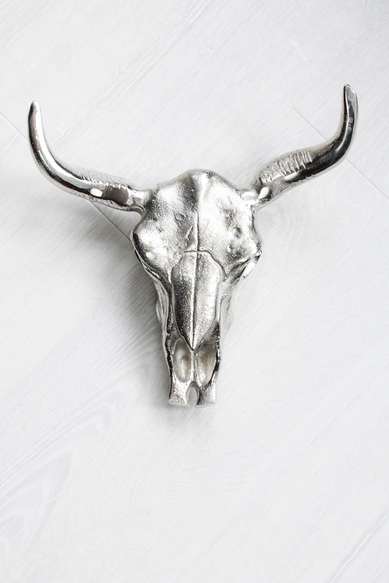 Metal Bison Skull Wall Decor - aluminium bison skull decor