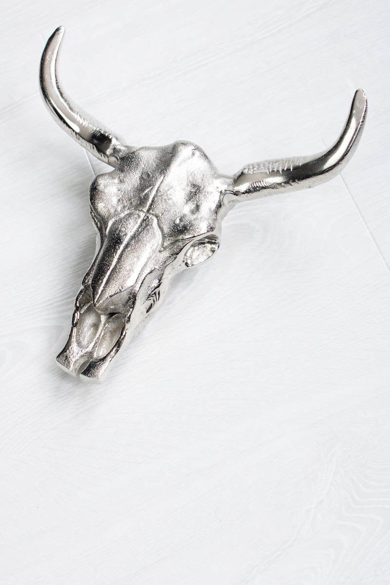 Metal Bison Skull Wall Decor - aluminium bison skull decor