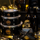 Drum Kit Storage Tin Set - Set of 3 Metal Drum shaped storage tins